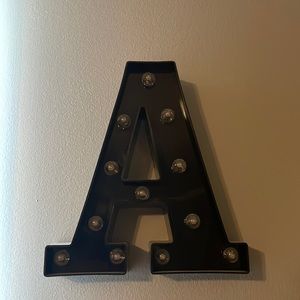 “A” wall decor